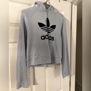 Baby blue adidas hoodie
